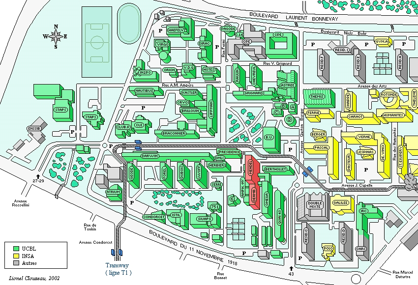 Plan du campus