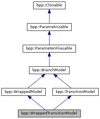 bpp-phyl3: bpp::WrappedTransitionModel Class Reference