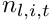 $n_{l, i, t}$